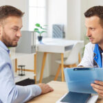 Man learning about testosterone therapy benefits for energy, recovery, and hormone health